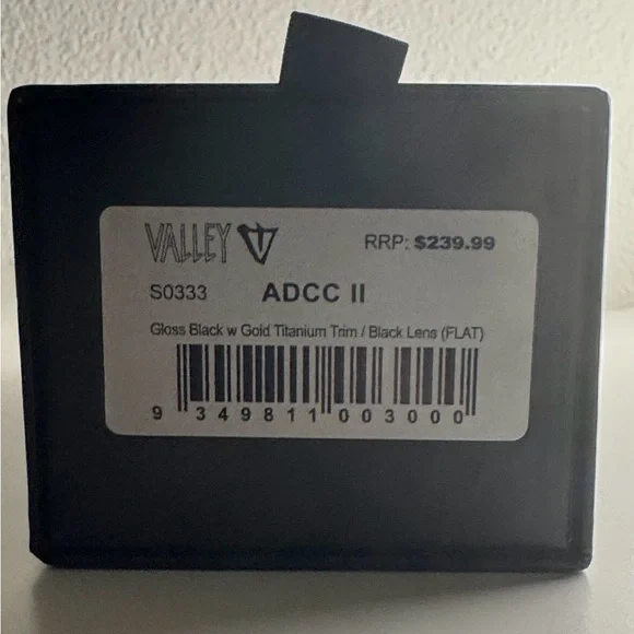 Valley Eyewear ADCC II black w gold titanium trim - Picture 3 of 6